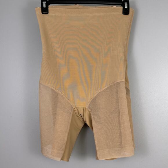 Honeylove SuperPower Short Plus Size 1X Sand Beige Compression Shapewear Shaper